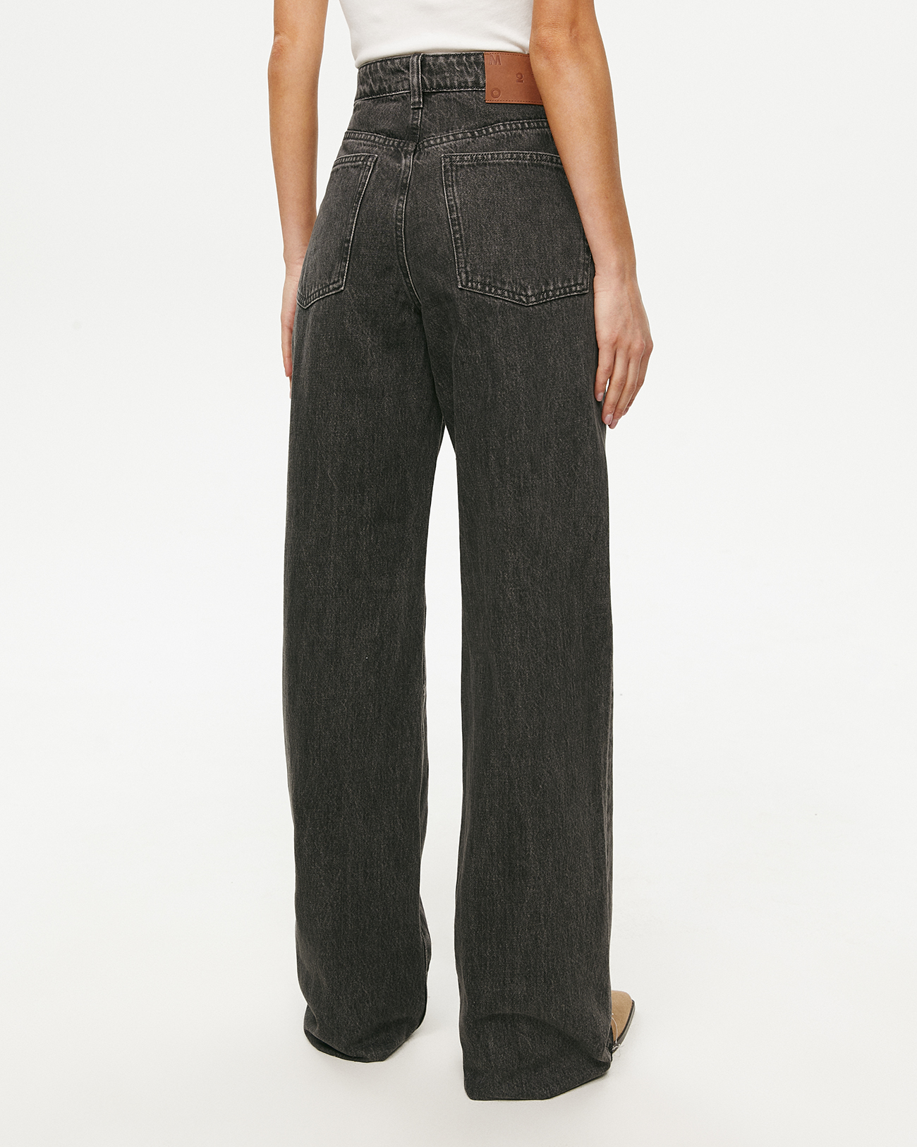 Джинсы Wide leg WL100 с необработанным низом