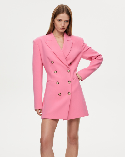 Платье-жакет розового цвета
