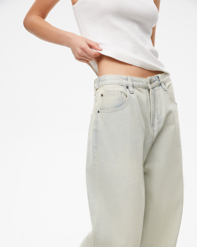 Джинсы Baggy Fit BG300 с винтажным эффектом