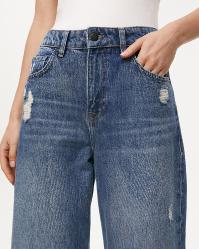 Джинсы Straight Fit ST200 с потертостями