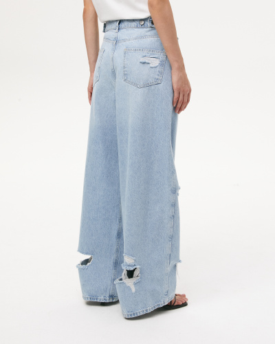 Джинсы Baggy Fit BG300 с разрывами на коленях
